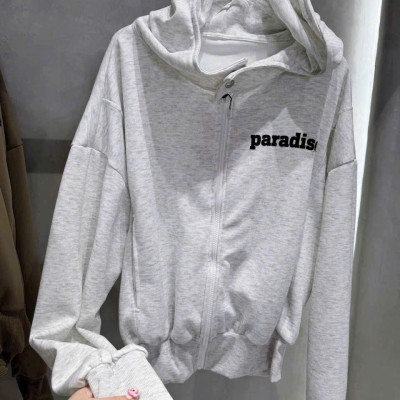 Áo khoác Nỉ Hàn in nổi , nón kiểu mới xinh