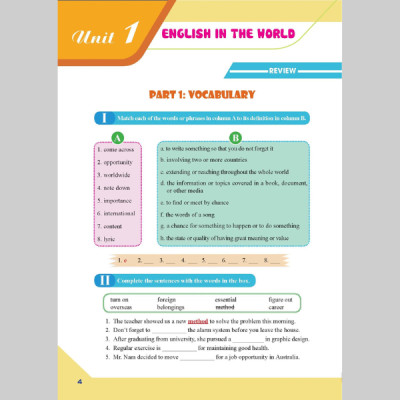 Bài Tập Bổ Trợ Toàn Diện Tiếng Anh 9 - Người Bạn Đồng Hành Của Các Học Sinh