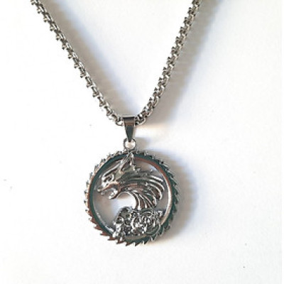 Dây chuyền nam mặt Sói cực cá tính