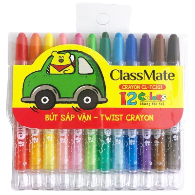 Bút Sáp Vặn Classmate TC101 - 12 Màu