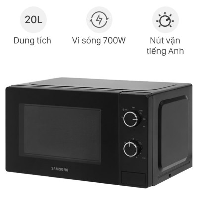 Lò vi sóng Samsung MS20A3010AL/SV 20 lít  (700W)- Hàng chính hãng