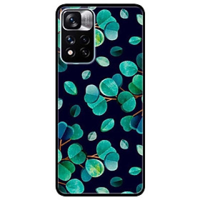 Ốp lưng dành cho Xiaomi Redmi Note 11 Pro 5G ( Bản Nội Địa ) - Hoạ Tiết Lá Cây Nền Đen