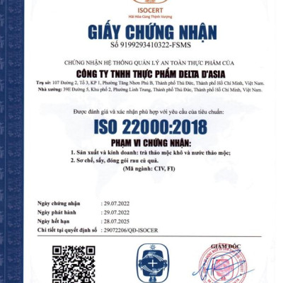 TRÀ NHÀU Dạng Túi Zip –  Delta D