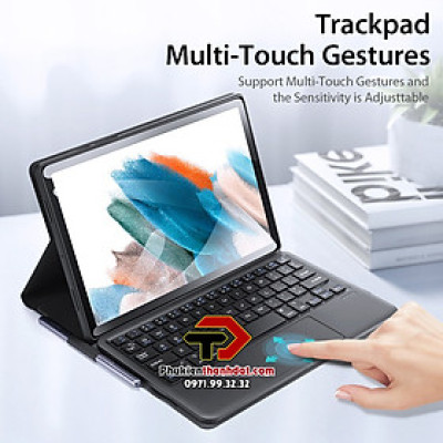 Bao da kèm bàn phím cho SamSung Galaxy Tab A8 2022 10.5 inch X200 X205 chính hãng Dux Ducis có bàn di chuột TrackPad - Hàng chính hãng 