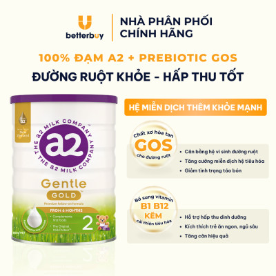Combo 2 Lon Sữa a2 Milk a2 Gentle Gold Đủ Số Lon 800g