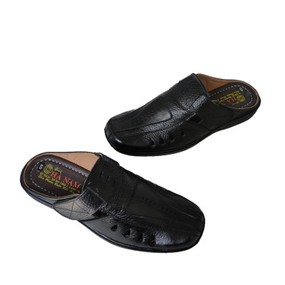 Dép Bít Mũi Nam HÀ NAM Da Bò Thật Cao Cấp GSB20128