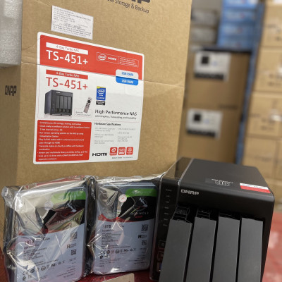 Thiết bị lưu trữ QNAP TS-451+-2G- Hàng chính hãng