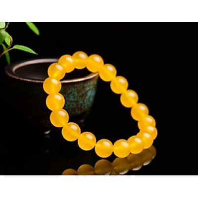 Vòng tay đá mã não vàng thiên nhiên cho Nam Nữ văn phòng làm trang sức