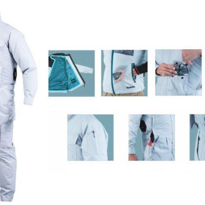 ÁO KHOÁC LÀM MÁT DÙNG PIN  (18V/14.4V/12V) MAKITA FJ502DZL (KHÔNG KÈM PIN VÀ SẠC) - HÀNG CHÍNH HÃNG