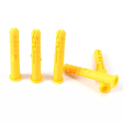 Set 10 Nở Nhựa màu Vàng 6 - 8mm Kèm Vít Inox 304 - Hàng Tốt, Vít Inox Nở Đóng Tường Chắc Chắn, Chống Gỉ, Tiện Dụng Trong Gia Đình- TakyHome 5080