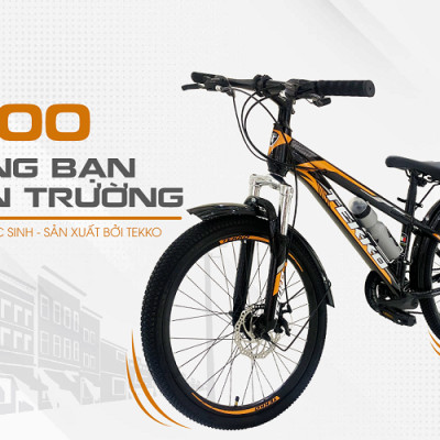 Xe đạp Tekko thể thao R100 cỡ bánh 24 inch (Phù hợp với người cao từ 1m35 đến 1m60)