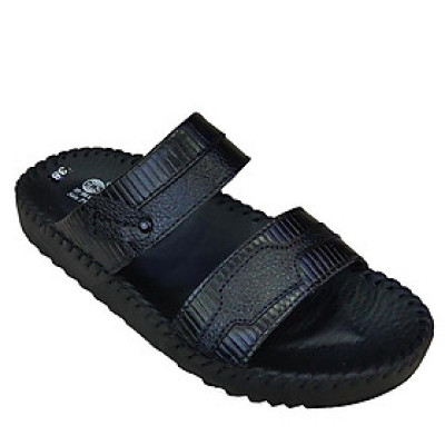 Dép Nam Quai Ngang Da Bò Thật TiTi ĐÔ Cao Cấp  DNA2083d