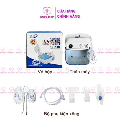 Máy xông khí dung OROMI TL-100-BG - Máy xông mũi họng cho trẻ em, người lớn - Hàng chính hãng