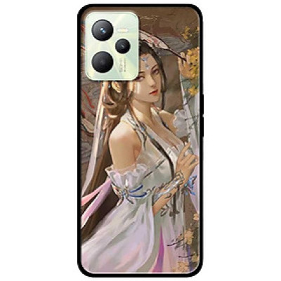 Ốp lưng dành cho Realme C35 - Realme Narzo 50A Prime mẫu Cô Gái Cầm Quạt