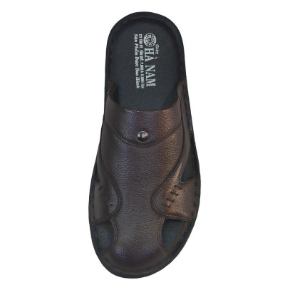 Dép Bít Mũi Nam Da Bò Thật TiTi ĐÔ Cao Cấp GSB2086