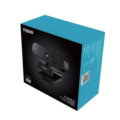Rapoo C280 Webcam 2K HD Với USB2.0 Với Nắp Đậy Camera Có Thể Xoay Mic - Hàng Chính Hãng