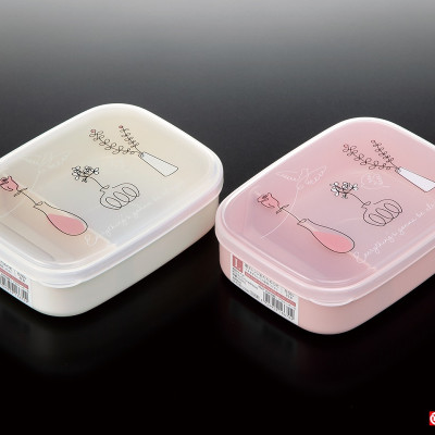 Hộp Cơm 02 ngăn Bento Flower 650ml - Hàng Nội Địa Nhật Bản