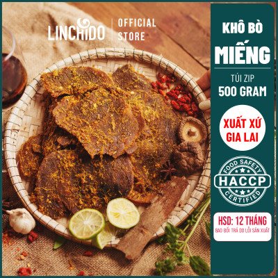 Bò khô miếng - Tùng Phương Du Ký - Loại 500 Gram (TÚI ZIP TIỆN LỢI )