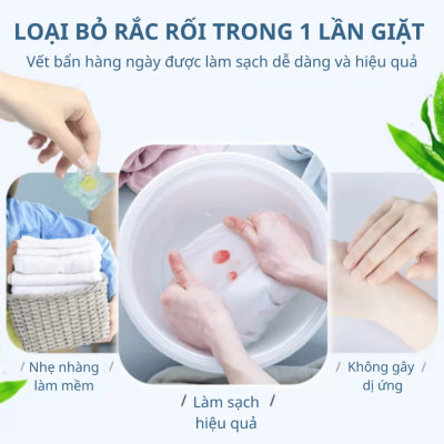 Hộp 140 Viên Giặt Xả 5 Trong 1 Siêu Sạch Siêu Thơm Tho Kháng Khuẩn 99% Hương Hoa Trà