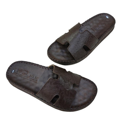 Dép Nam Quai Ngang Da Bò Thật TiTi ĐÔ Cao Cấp DNA2210