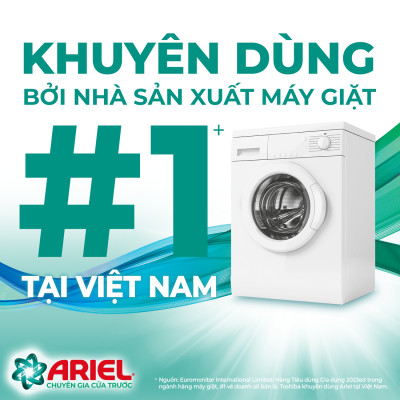 Nước Giặt ARIEL Cửa Trước Hương Downy Nắng Sớm Túi 3.9 KG