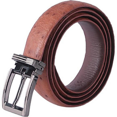 Thắt Lưng Nữ Da Đà Điểu Da Hột Huy Hoàng HT5424 - Nâu Đỏ