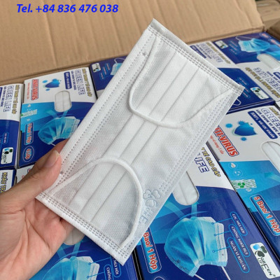 Khẩu trang y tế 4 lớp kháng khuẩn màu trắng GREEN LIFE - có chứng nhận kiểm định chất lượng