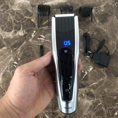 Tông đơ cắt tóc Dualcut, Titanium, Series 9000 Thương hiệu Hà Lan cao cấp Philips - HC9450 - Hàng Nhập Khẩu (Bảo hành 24 Tháng)