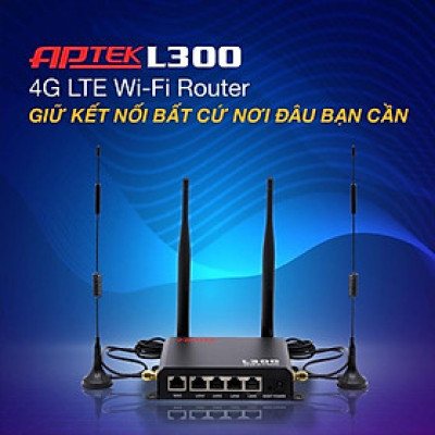 Thiết bị phát sóng WIFI 4G APTek L300 - Hàng chính hãng
