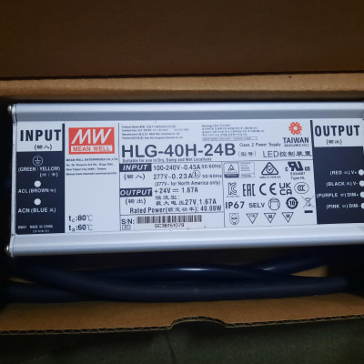 Nguồn Meanwell HLG-40H-24B Hàng nhập khẩu