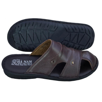 Dép Bít Mũi Nam Da Bò Thật TiTi ĐÔ Cao Cấp GSB2044d