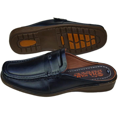 Dép Bít Mũi Nam Da Bò Thật TiTi ĐÔ Cao Cấp GSB2067d