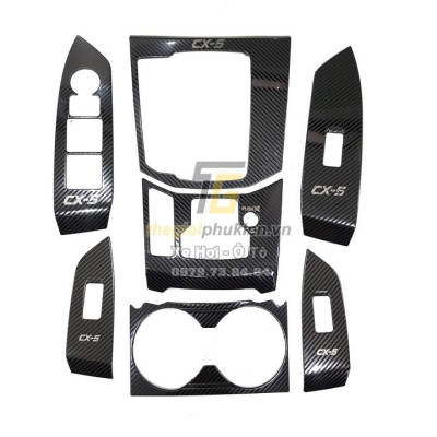 Bộ ốp nội thất Mazda CX-5, CX5 2019-2020 vân Carbon cao cấp