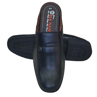 Dép Bít Mũi Nam Da Bò Thật TiTi ĐÔ Cao Cấp GSB20106d