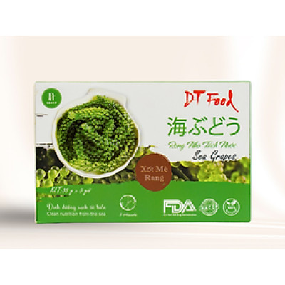 Rong Nho Tách Nước DTFOOD Hộp 175g (5 Gói x 35g) Giàu Dinh Dưỡng