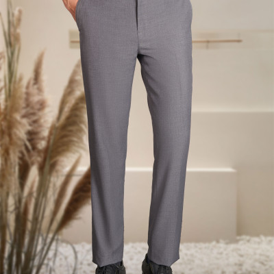 Quần Âu Nam Aligro Màu Grey Form Chuẩn Slimfit, Vải Cotton Cao Cấp Cực Tôn Dáng, Lịch Sự, Algo1045
