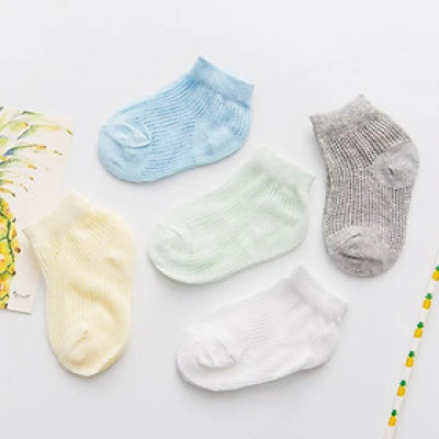 Set 5 đôi tất lưới cho bé, combo 5 đôi vớ cotton lưới siêu đẹp