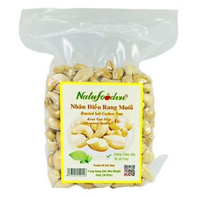 Nhân Hạt Điều Rang Muối Cao Cấp Loại A+ Ngon | Hộp 454g | Natufoodvn