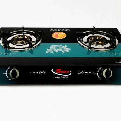 Bếp Gas Đôi Mặt Kính eBlue - (Sen Đồng) EBB313- Hàng Chính Hãng