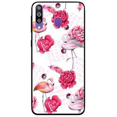 Ốp lưng dành cho Samsung M30 - M30s - M31 mẫu Hạc Hồng Mẫu Đơn