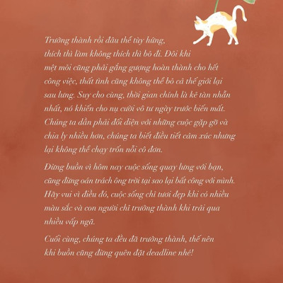 Trưởng Thành Là Khi Nỗi Buồn Cũng Có Deadline