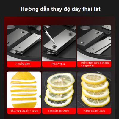 Máy thái rau củ quả đa năng, thái lát, thái sợi, thái hạt lựu thương hiệu Septree GJ817 - Hàng chính hãng