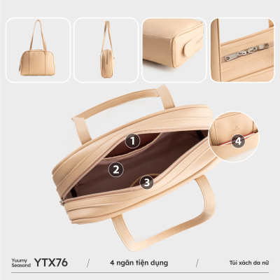 Túi Yuumy ( Thời trang nữ dáng vòm bo cong - Túi xách da Seasand YTX76 )