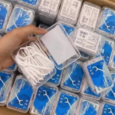 Combo 10 hộp Tăm Chỉ Nha Khoa - 10 hộp *Hộp 50 Cái - Tiệt Trùng Vệ Sinh Răng Miệng Chất Lượng Cao Nữ Women