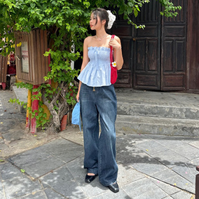 Quần Jeans form rộng cá tính, có size cho nữ Kobi Miều Est.2013