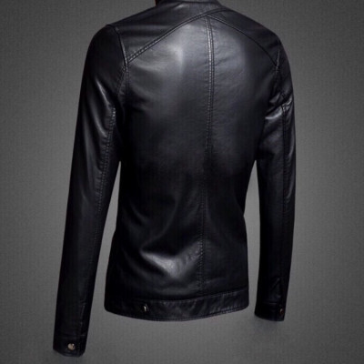 Áo Khoác Da Nam Đen Black Leather Cao Cấp AKD21