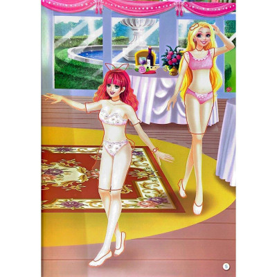 Sách - 1000 Hình Dán Trang Phục Công Chúa - Công Chúa Hoa Lệ - Minh Thắng