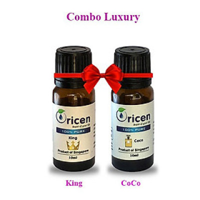 Combo Tinh Dầu Luxury Oricen 2 chai 10ml - King + Coco