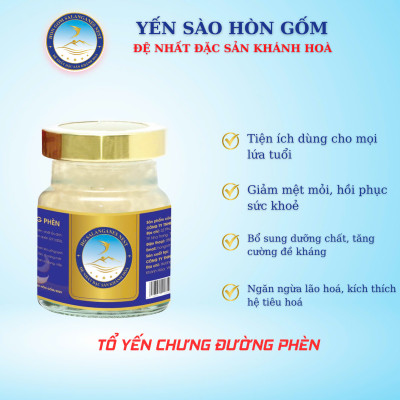 [Hộp 1 Hũ] Tổ Yến Sào Chưng Đường Phèn - Yến Sào Hòn Gốm Chính Hiệu Khánh Hoà - HGK NEST