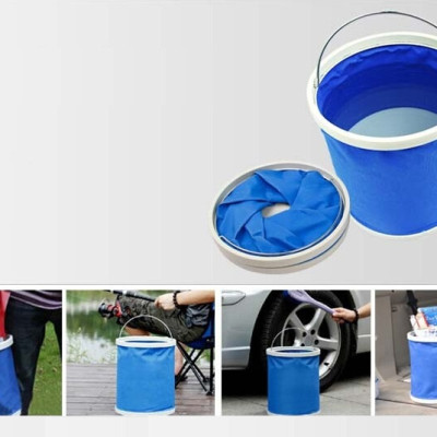 Xô Đựng Nước Gấp Gọn ( 13 L) - Xô Phượt , Xô Rửa Xe , Xô Câu Cá - PaKaSa - Hàng Chính Hãng 